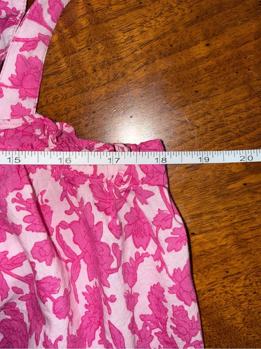 J.Crew Pink Rosebud Floral Smocked Tank Top Medium Button Front Cottagecore Boho